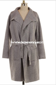 Ot-K {Love Is Blind} Thick Gray Cardi Pockets Sale!! Outerwear