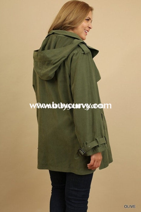 Ot-K Umgee Olive Double Breasted Sale! Outerwear