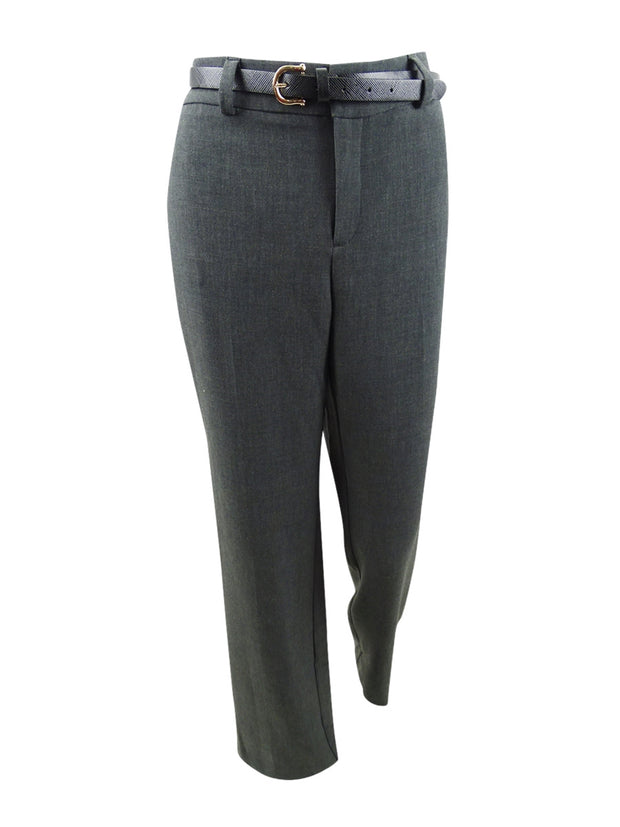 SALE!! BT-R  M-109 {Charter Club} Charcoal Belted Trouser RETAIL $79.50 24W