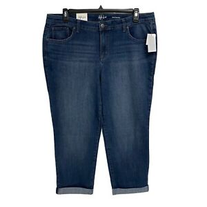 SALE!! BT-Q  M-109  {Style & Co} Blue Boyfriend Jeans Retail $59.50 PLUS SIZE 16W 20W