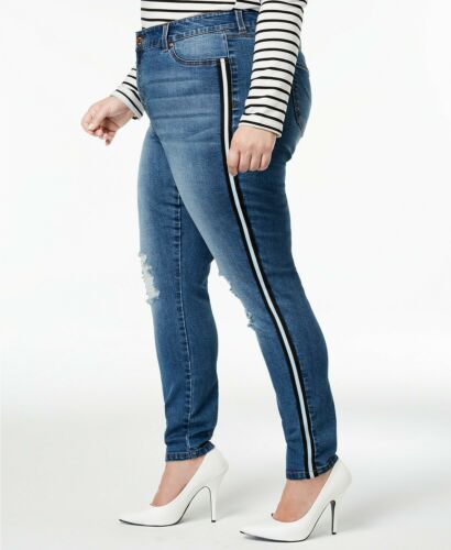 SALE!! BT-H  M-109  {Celebrity Pink} Ripped Knees Jeans Retail $59.00 PLUS SIZE 18W 20W