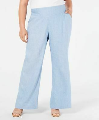 SALE!! BT-Q {INC} Chambray Wide Leg Pants Retail $79.50 PLUS SIZE 16W 22W