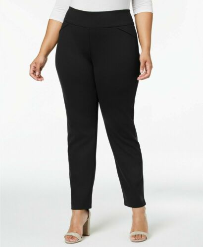 BT-L  M-109   {Charter Club} Black Tummy Slimming Pants Retail $69.50  PLUS SIZE 18W