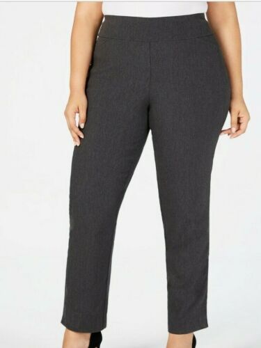 SALE!! BT-O  M-109  [Charter Club} Grey Slim Leg Pants Retail $69.50 PLUS SIZE 20W