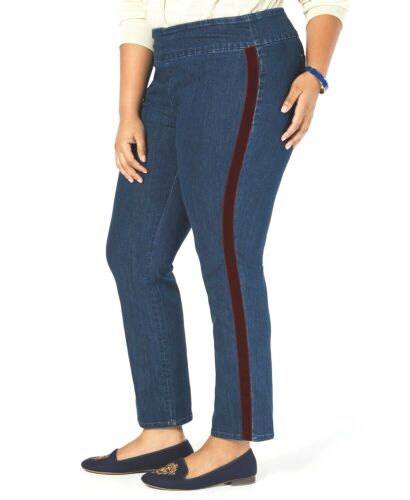 SALE!! BT-I  M-109  [Charter Club} Blue Tummy Control Jeans Retail $74.50 EXTENDED PLUS SIZE 26W 28W