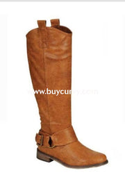 Shoes-Brechelles Tall Tan Riding Boots With Buckle Accent Sale! Shoes